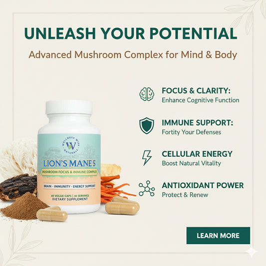 Lion’s Mane 5-Mushroom Focus & Immune Complex